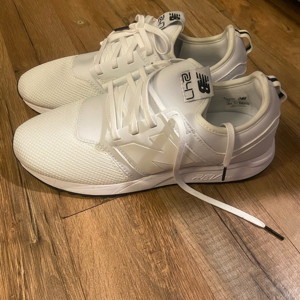 Men’s All White New Balance size 9 1/2